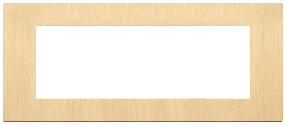 PLACCA 7M ORO SPAZZOLATO