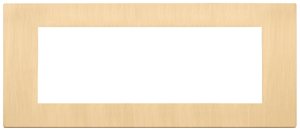 PLACCA 7M ORO SPAZZOLATO