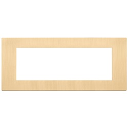 PLACCA 7M ORO SPAZZOLATO
