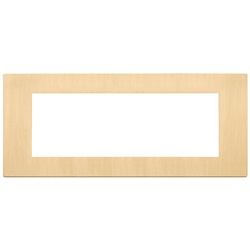 PLACCA 7M ORO SPAZZOLATO