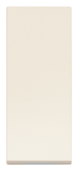 Tasto intercambiabile 1 modulo fascio luce verticale colore canapa per impianti elettrici