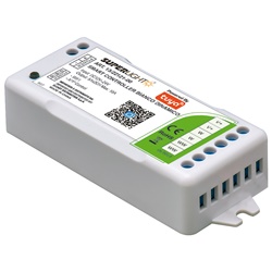 Controllo LED Tuya bianco dinamico 2x5A per illuminazione intelligente su barra DIN