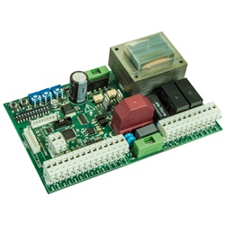 Scheda comando DIP 230V con ricevitore radio 433 MHz per automazioni battenti