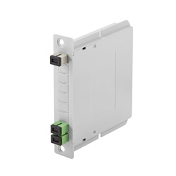 Splitter ottico 1x2 con bussole SC/APC per cablaggio strutturato reti LAN fibra ottica Data Center