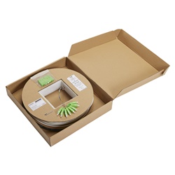 BRETELLA 8 FIBRE SC/APC CON TRAINO - SISTEMA FIBER FAST PLUS - 100M - PER MONTANTI - BIANCO