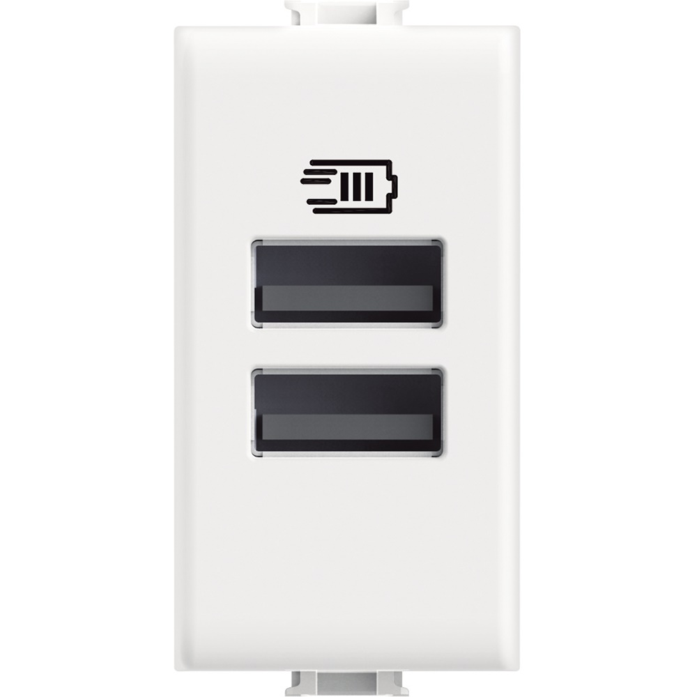 Caricatore USB Matix doppia porta Tipo A 15W cavo 1m per uso domestico e ufficio