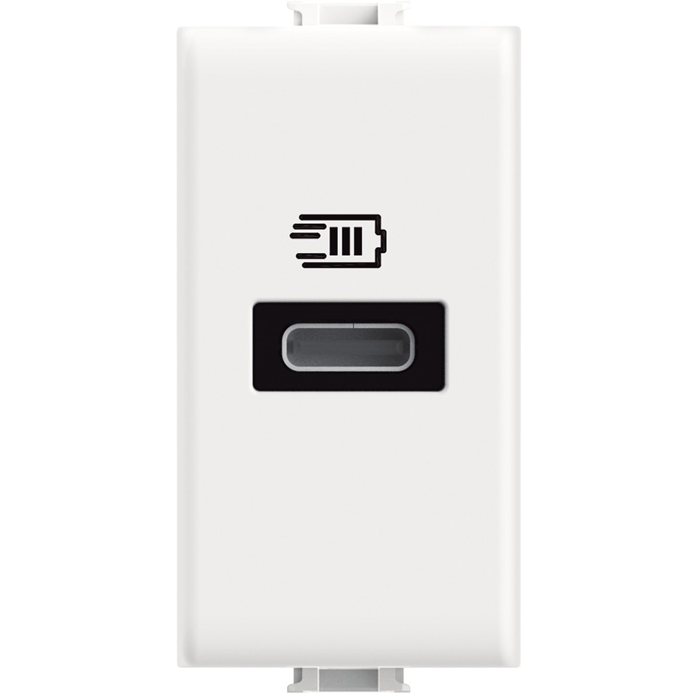 Caricatore USB Tipo C 1m 20W Ricarica Rapida Power Delivery Bianco
