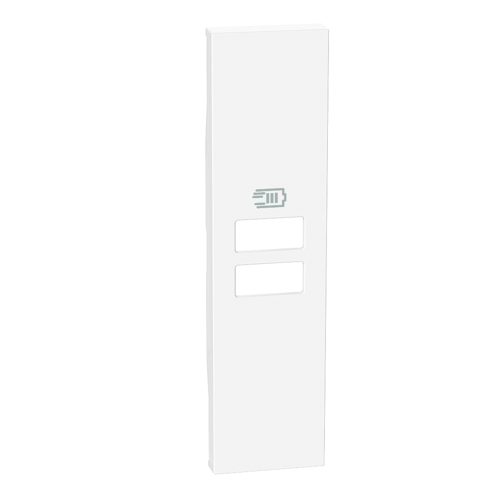 Cover caricatore 2 porte USB 1 modulo bianco per installazioni elettriche domestiche e professionali