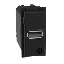Caricatore USB tipo A 15W cavo 1m ricarica dispositivi elettronici incasso