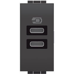 Caricatore USB doppia porta C 15W installazione rapida