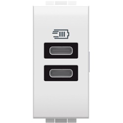 Caricatore USB Tipo C doppio 15W installazione elettrica