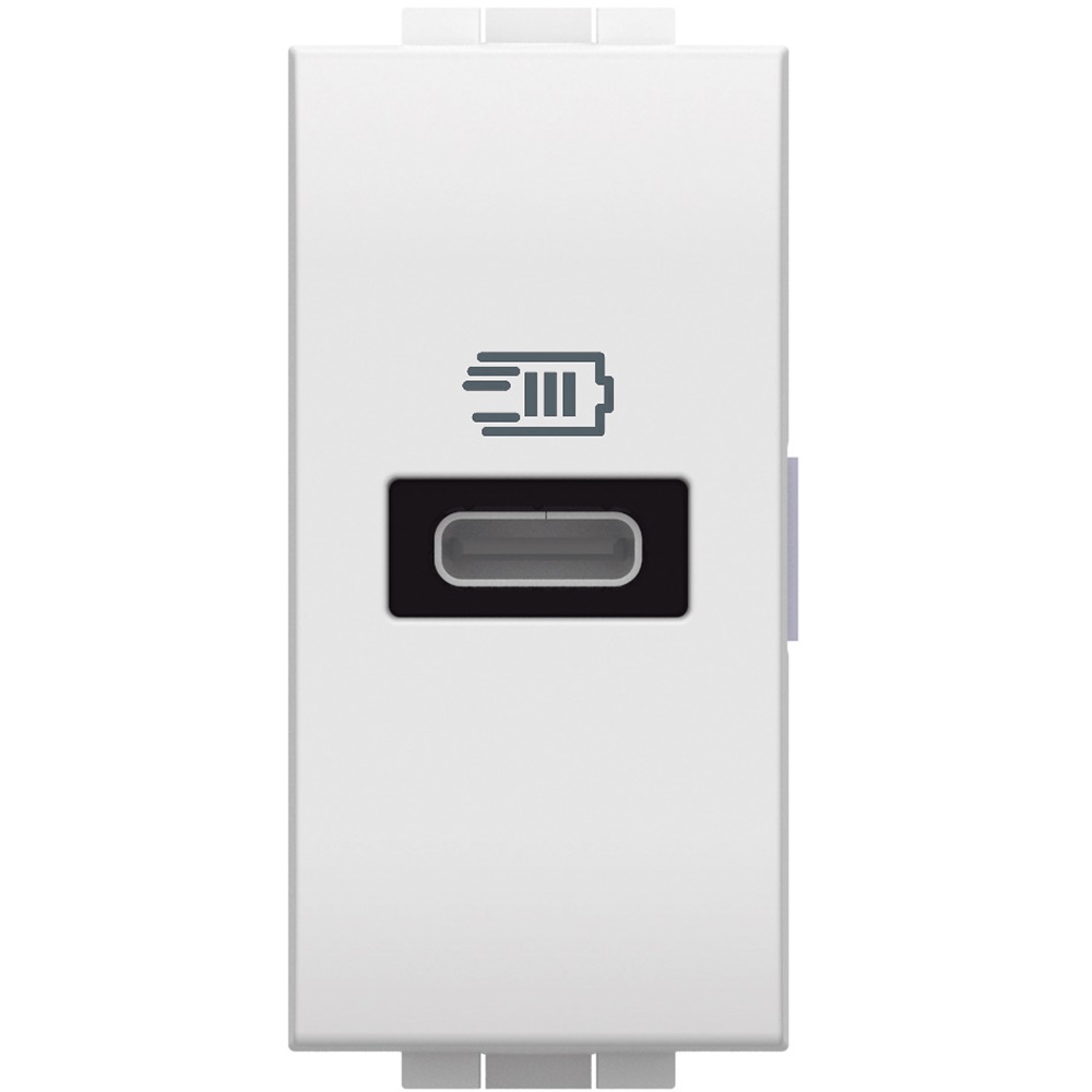 Caricatore USB Tipo C 20W Ricarica Rapida 1M Bianco Casa Ufficio