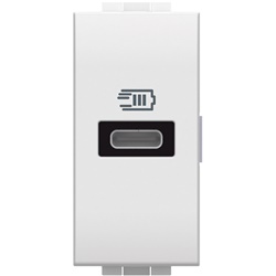 Caricatore USB Tipo C 20W Ricarica Rapida 1M Bianco Casa Ufficio