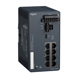 switch di rete, rete Modicon, gestito, 8 porte per rame