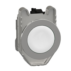 Pulsante bianco filopannello 1NO