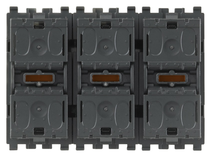 TRE PULSANTI BASCULANTI + REL