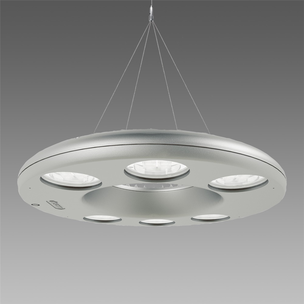 Disco 6 LED 116W 4000K IP66 illuminazione urbana grigio