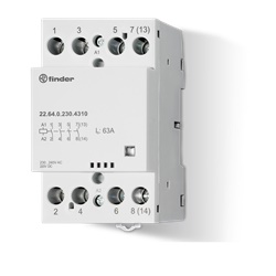 Contattore modulare 65A 4 contatti 52mm distribuzione elettrica