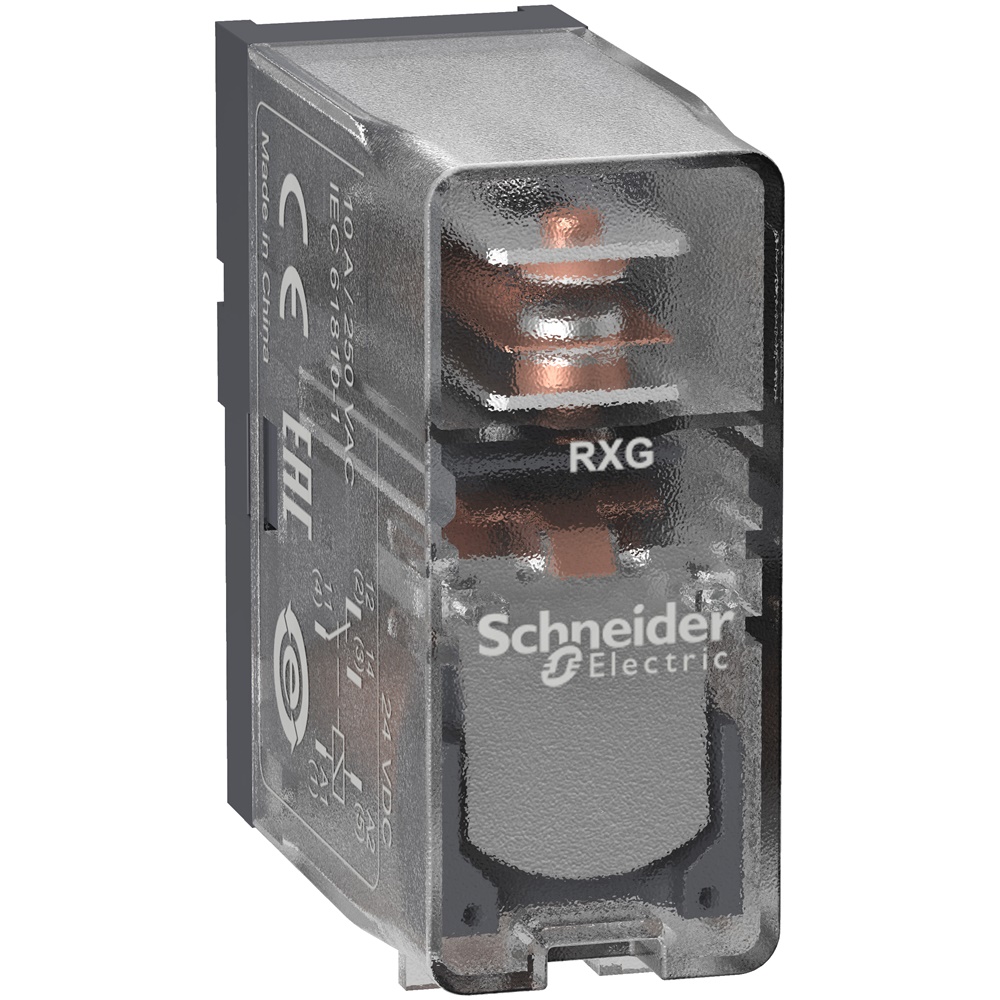 Relè interfaccia Harmony RXG - 1 NC/NO - 24 VDC - 10 A