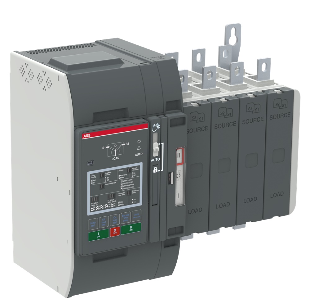Interruttore automatico trasferimento TruONE 200A I-0-II controllo integrato impianti elettrici industriali e civili