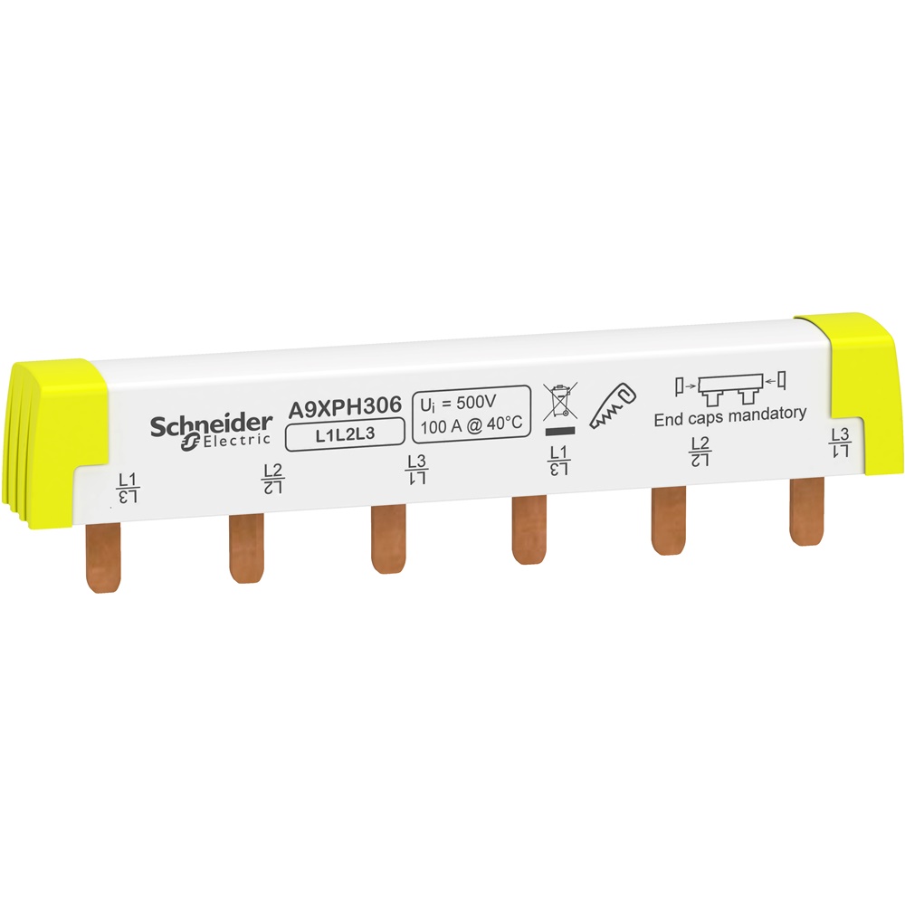 Pettine di collegamento tagliabile iC60/STI 3P (L1L2L3) 6 moduli