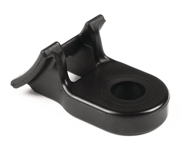 Supporto fissaggio a vite 46x24 mm nero per cablaggio heavy duty industria automotive