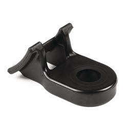 Supporto fissaggio a vite 46x24 mm nero per cablaggio heavy duty industria automotive