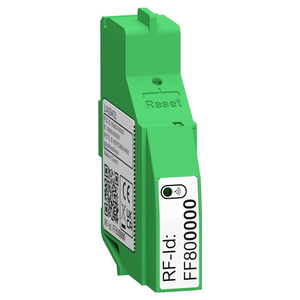 Contatto ausiliario wireless OF/SD per interruttori ComPacT NSXm nuova generazione, segnalazione remota stato e guasti, tecnologia Zigbee plug & play