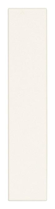 Copriforo mezzo modulo bianco per installazioni elettriche standard