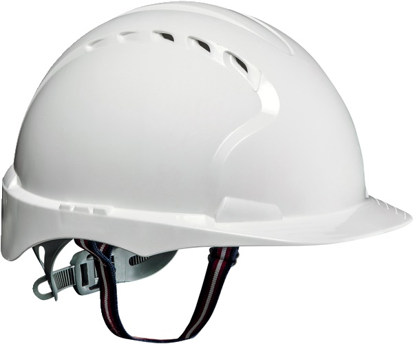 Casco elettricista Evo 2 bianco calotta isolata 2 punti attacco interno esterno sicurezza urti