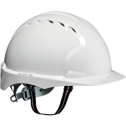 Casco elettricista Evo 2 bianco calotta isolata 2 punti attacco interno esterno sicurezza urti