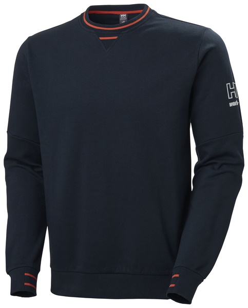 Felpa Kensington navy S cotone elastan tasche zip YKK comfort lavoro elettrico