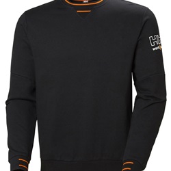 Felpa Kensington nera XXL traspirante resistente con tasche zip YKK per installatori elettrici