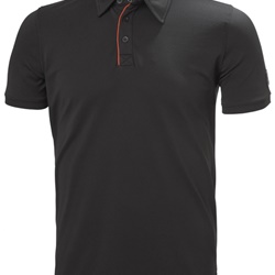 Polo Kensington nera taglia M 100% poliammide abbottonatura frontale tecnica