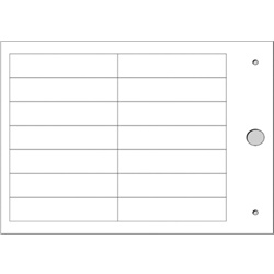 Targhetta MG-TAP bianco 15x67 mm halogen free per cablaggio industriale