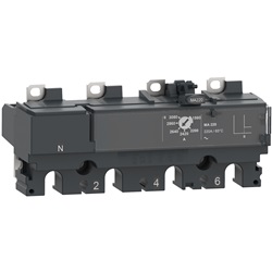 Sganciatore MA150, ComPacT NSX160/250, 4 poli 3D (neutro non protetto), magnetica, protezione motore, valore nominale 150A