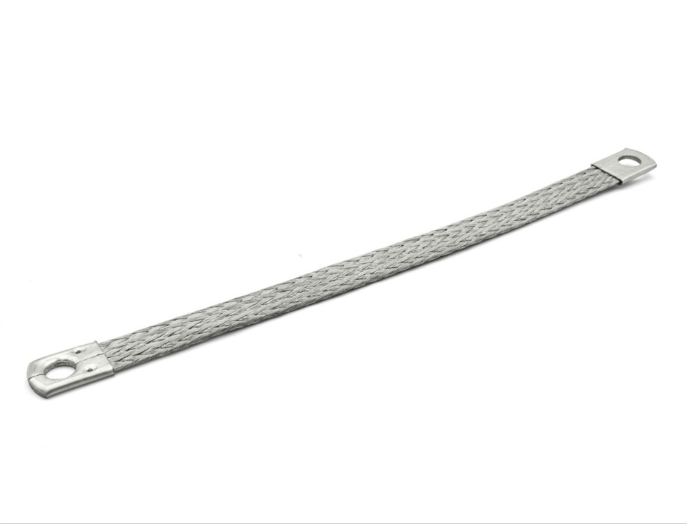 Treccia stagnata rame 10mmq 250mm messa terra quadri elettrici