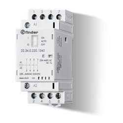 Contattore modulare 25A 4 contatti 36mm distribuzione elettrica