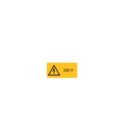 ETICHETTA AVVERTIMENTO WST-LSY 26X52MM PER IMPIANTI E MACCHINARI