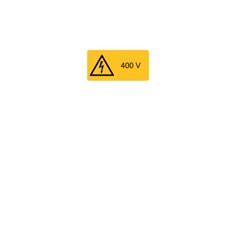 ETICHETTA AVVERTIMENTO WST-LSY 26X52MM PER IMPIANTI