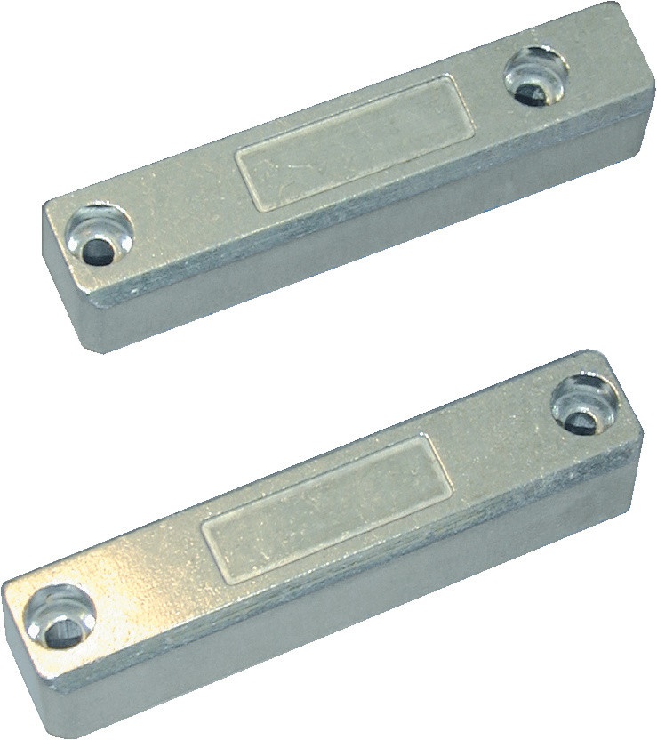 Contatto magnetico CSA31 alluminio 4 fili 120 cm antimanomissione NC sicurezza porte finestre EN 50131-2-6 Grado 2
