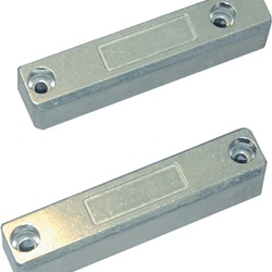 Contatto magnetico CSA31 alluminio 4 fili 120 cm antimanomissione NC sicurezza porte finestre EN 50131-2-6 Grado 2