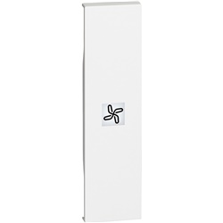 Cover comando ventilatore 1 modulo bianco per impianti elettrici