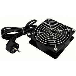 Ventola 120x120 mm con termostato integrato per controllo temperatura impianti elettrici