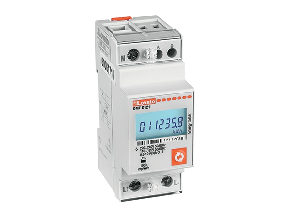 Contatore energia digitale monofase 63A RS485 display LCD retroilluminato uso domestico e industriale