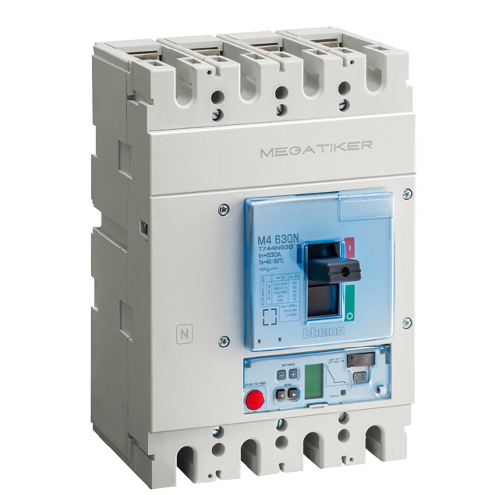 Interruttore automatico modulare MEGATIKER M4 4 poli 400A 50kA per impianti industriali e civili
