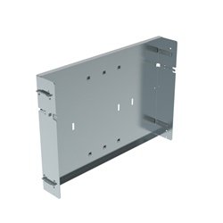 Piastra verticale fissa metallo 600 mm per installazioni elettriche industriali robuste