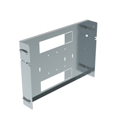 Piastra verticale fissa metallica L600 per installazioni elettriche professionali