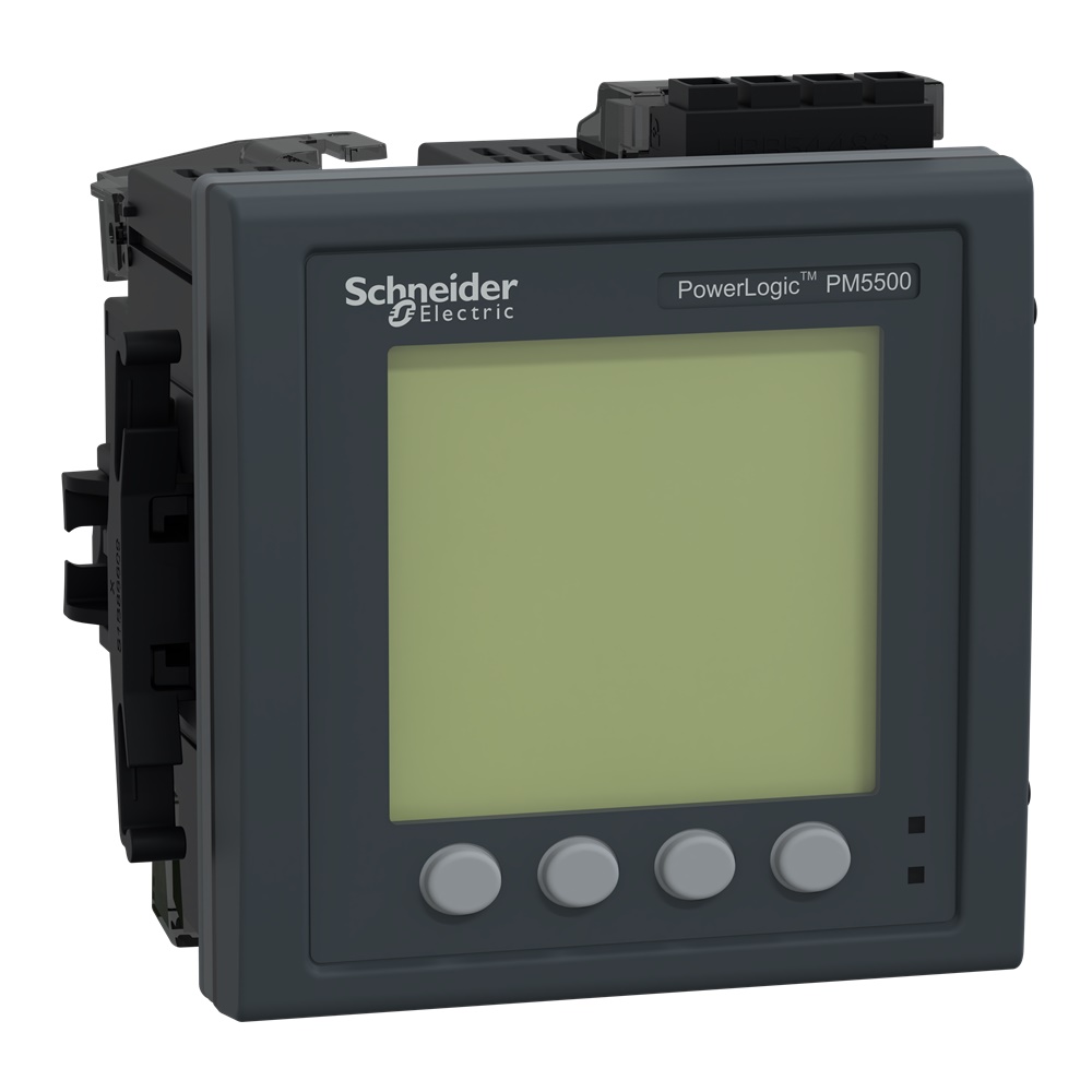 PM5580 Meter, 2 ethernet, up to 63th H, 1,1M, 24VDC, 4DI/2DO 52 alarms