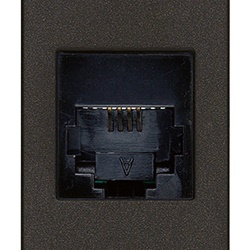 PRESA RJ11 6/4 NERO